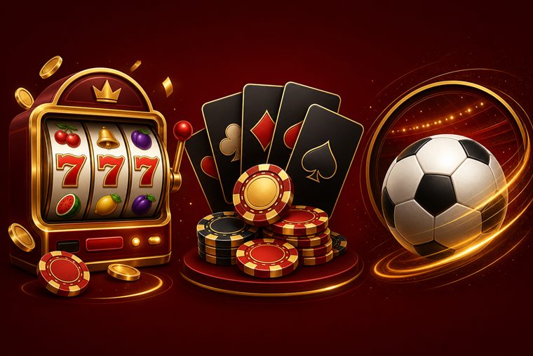 Permainan kasino populer: slot, live casino, dan taruhan bola
